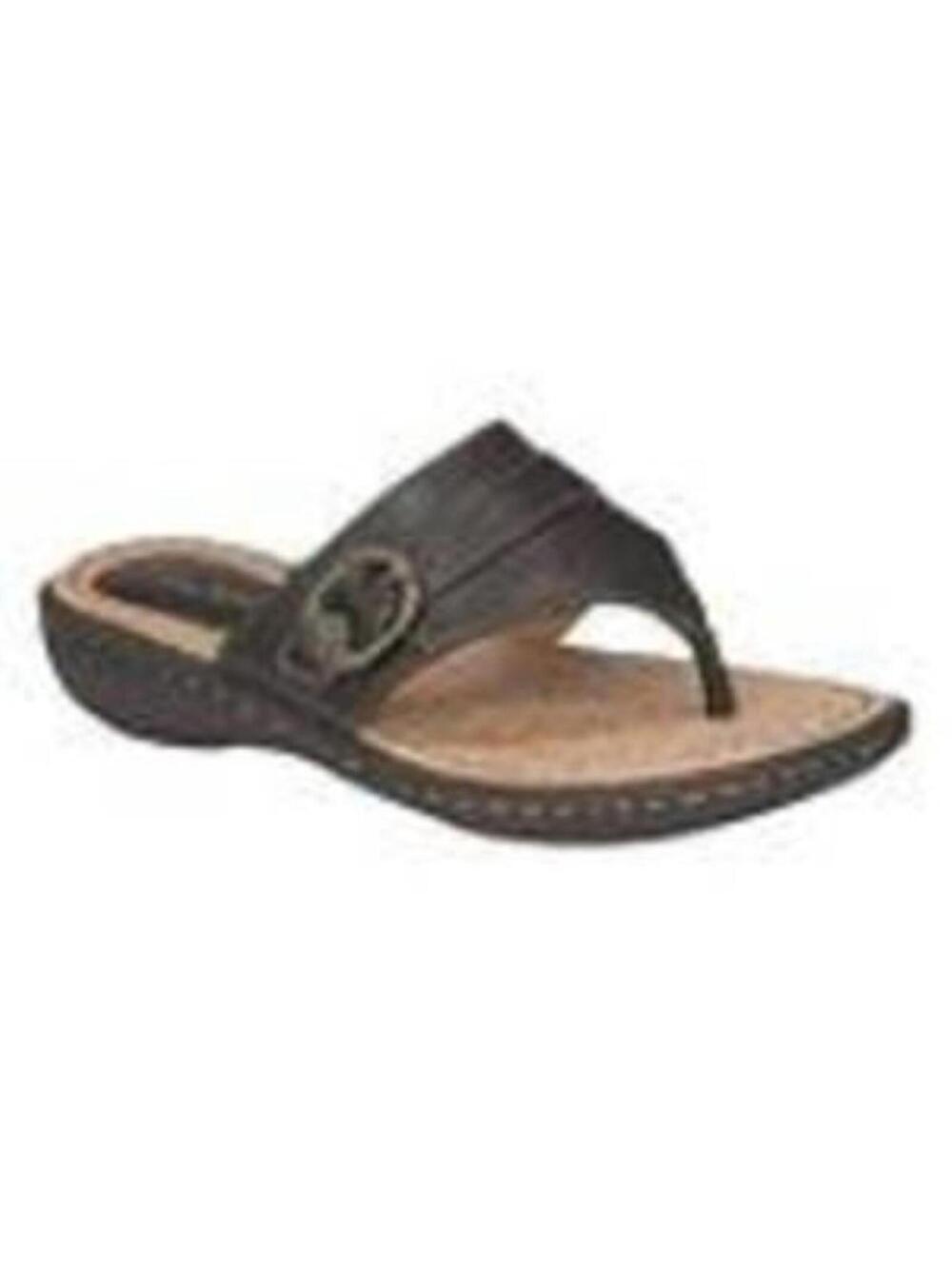 Girls Sandals Thongs Thom Mcan Kids 13 Brown Fx Leather Padded Shoes